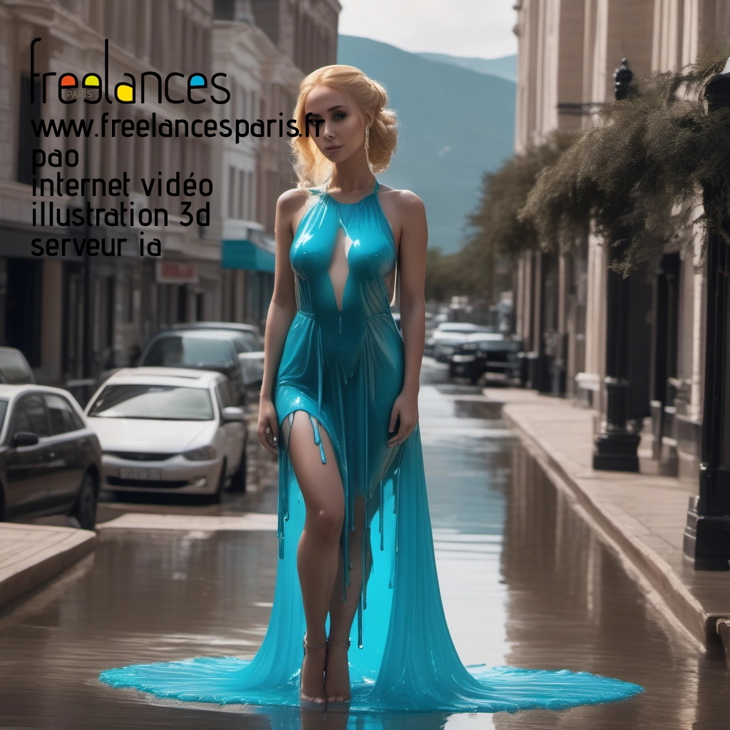 Pao mise en page internet vidéo illustration 3d serveur IA générative AI freelance paris studio de création magazines mpt0m970